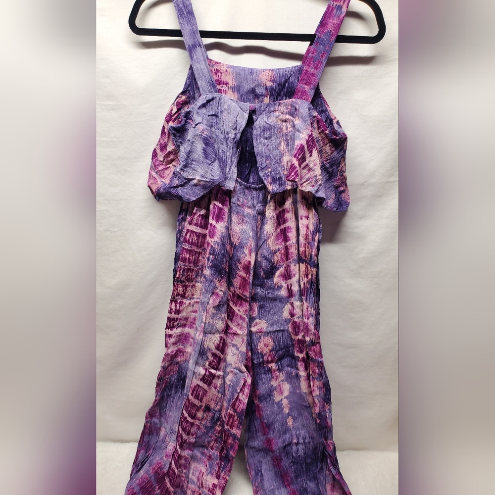 Nwot Purple and Pink Tie-Dye Jumpsuit - Picture 2 of 7